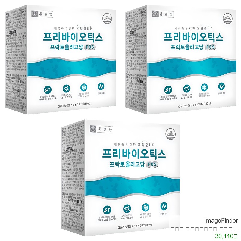 종근당 프리바이오틱스 프락토올리고당 FOS 유산균 30p