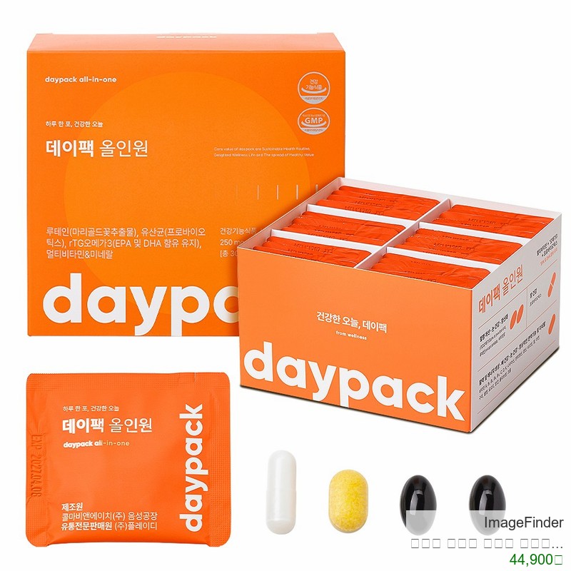 데이팩 올인원 멀티팩 유산균+오메가+루테인+멀티비타민+미네랄, 30회분, 1개
